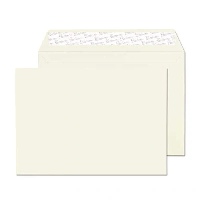 Abbildung von Blake Premium Business 71455 Briefumschläge Haftklebung Auster Wove C5 162 x 229 mm 120 g/m² 50 Stück