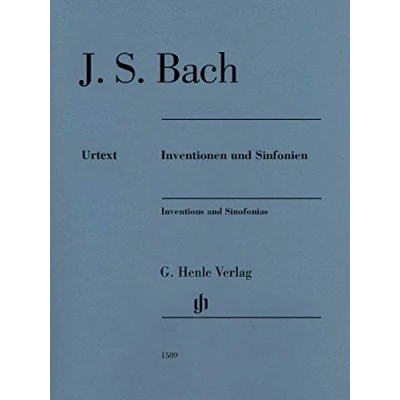 Abbildung von Inventionen und Sinfonien für Klavier BWV 772 801, Ausgabe ohne Fingersatz: Besetzung: zu zwei Händen (G. Henle Urtext Ausgabe)
