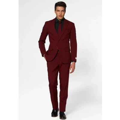 Abbildung von Opposuits Blazing Burgundy Anzug, Herren, Größe: 54, Red