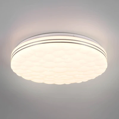 Abbildung von TRIO Leuchten LED Deckenleuchte »Tiger«, 1 flammig, Leuchtmittel Board fest integriert, Deckenlampe RGB Regenbogen Effekt Lichtfarbe einstellbar Fernbedienung