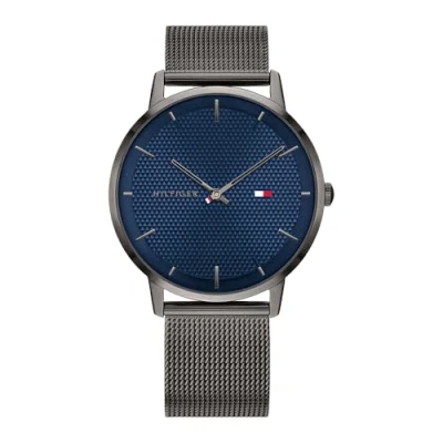 Abbildung von Tommy Hilfiger Analog Quarzuhr für Herren mit Rotguss Edelstahl Mesh Gliederarmband 1791656