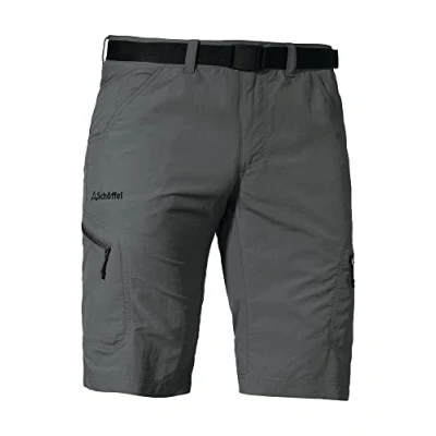 Abbildung von Schöffel Herren Shorts Silvaplana2, vielseitige Wanderhose mit separatem Gürtel, Outdoor Hose praktischen Taschen, asphalt, 50
