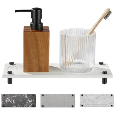 Abbildung von Navaris Ablage für Spülutensilien aus Kieselgur Sink Organizer schnelltrocknend Schwammhalter Küche Seifenablage Bad Design Spülorganizer Weiß