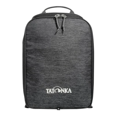 Abbildung von Tatonka Kühltasche Cooler Bag S (6l) Isolierte Tasche für Rucksäcke bis 20 Liter Volumen Mit Innenfach Kühlakkus und zwei Reißverschluss Öffnungen (vorne u. oben) 22 x 12 30 cm (off black)