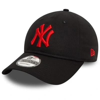 Abbildung von New Era York Yankees MLB League Essential Schwarz Rot Verstellbare 9Twenty Cap One Size