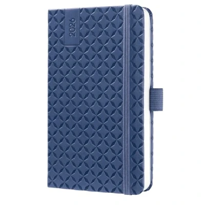Abbildung von SIGEL J6100 Wochenkalender 2026 A6 blau, Hardcover, Gummiband, Stiftschlaufe, Einstecktasche, 174 Seiten, vegan, Buchkalender, Terminplaner Kalenderbuch Jolie