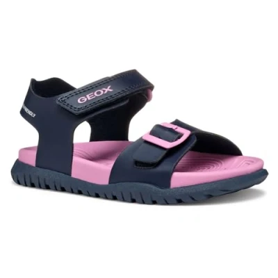 Abbildung von Geox Fusbetto Riemensandalette für Kinder, Größe: 39, Navy/fuchsia Schuhe