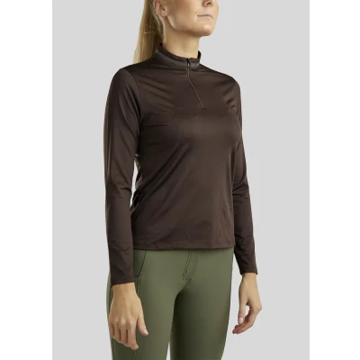 Abbildung von Montar Shirt MoAvina Caviar Crystal Deco Lange Ärmel Braun