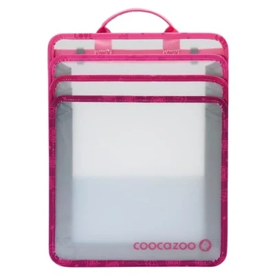 Abbildung von coocazoo Faltbare Heftbox, Berry, rosa pink lila, mit Tragegriff, platzsparend ausziehbaren Seiten, Heftordner für Schulrucksäcke, ab der 3. Klasse