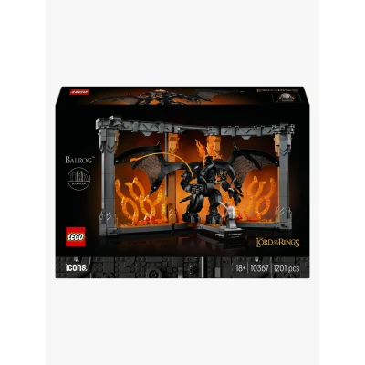 Abbildung von LEGO Icons 10367 der Herr Ringe: Balrog Bücherstütze
