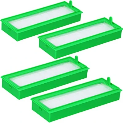 Abbildung von McFilter 4x HEPA Filter geeignet für Vorwerk VR300, VR200 Kobold Saugroboter, Feinfilter Allergiefilter Ersatzfilter Staubbehälter des Staubsaugers