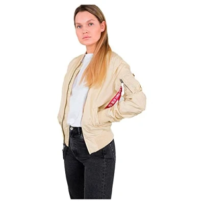Abbildung von Alpha Industries MA1 TT WMN Bomberjacke, Damen, Größe: Small, Caramel