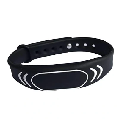 Abbildung von RFID Armband EM4100 125KHZ Silikon Wristband schwarz verstellbar