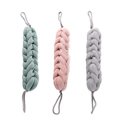 Abbildung von Kaxich 3pcs Badeschwamm Duschschwamm Badeknäuel Dusche Zurück Scrubber Seifschwamm Massageschwamm