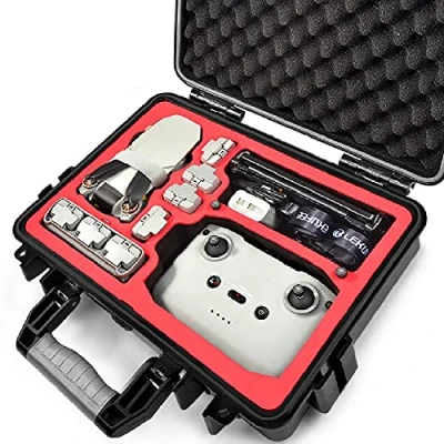 Abbildung von LEKUFEE wasserdichte Koffer für DJI Mini 4K,DJI 2 SE,DJI Combo Oder Mavic (Nur Tasche)