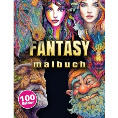 Abbildung von Fantasy Malbuch für Erwachsene: Märchen Ausmalbuch mit Elfen und Feen, Zwergen, Baumgeistern, Rittern, Schlössern, magischen Heimen, Landschaften Drachen Senioren Jugendliche