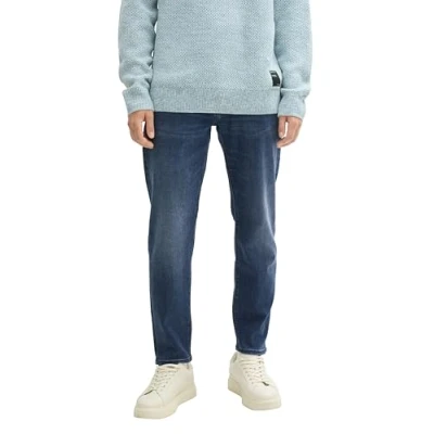Abbildung von TOM TAILOR Denim Herren Tapered Slim Fit Jeans,10128 Overdyed Blue Denim, 36/32