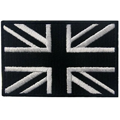 Abbildung von Britische Union Jack England Flagge Emblem Grossbritannien Bestickter Aufnäher mit Haken und Flauschbänder