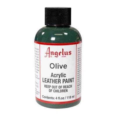 Abbildung von Angelus Acryl Leder Farbe 118ml / 4oz (Olive/Olive)