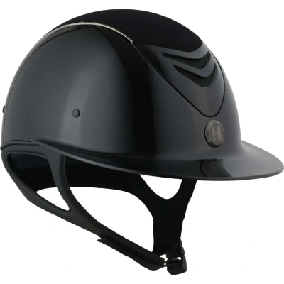 Abbildung von OneK Reithelm Avancé Glossy Chamude Chrome Lines Schwarz 2 (55 62cm) Agradi.deVerkauft von Agradi