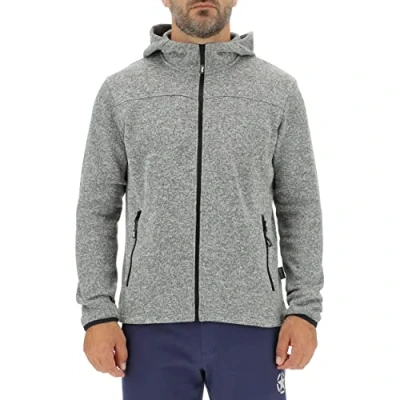 Abbildung von JEEP O102558 G142 J MAN HOODED TRICOT FLEECE JACKET W/Zipped Pockets J22W Grey Melange L