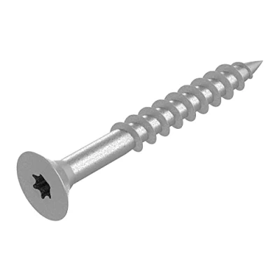 Abbildung von SECCARO Spanplattenschraube 6 x 50 mm, Edelstahl V2A VA A2, Holzschraube mit Teilgewinde, TX/Innensechsrund 100 Stück