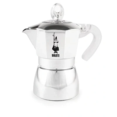 Abbildung von Bialetti DAMA Pure Ice Kaffeebereiter, 3 Tassen, Nicht induktionsgeeignet, Tassen (159 ml), Aluminium