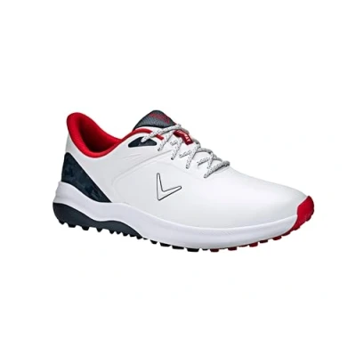 Abbildung von Callaway Golf Herren Lazer Golfschuh, Weiß/Marineblau/Rot, Größe 48.5 EU, Farbe: Weiß/Marineblau, EU