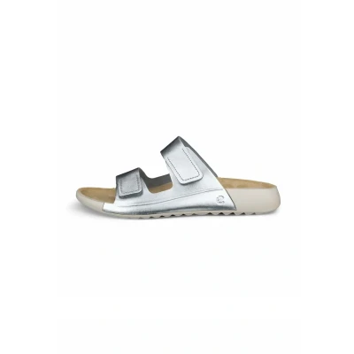 Abbildung von ECCO Cozmo Pantolette flach, Damen, Größe: 39, Pure silver Schuhe