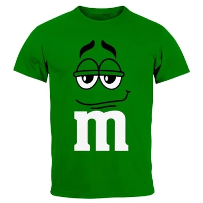 Abbildung von MoonWorks® Herren T Shirt Fasching Karneval M Aufdruck Gruppen Kostüm Verkleidung Last Minute Faschingskostüme Männer Funshirt 1 grün XL