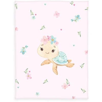 Abbildung von Herding babybest Microfaser Flauschdecke Little Turtle, 75 x 100 cm, Polyester, Kuscheldecke