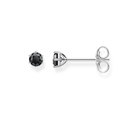 Abbildung von Thomas SABO Ohrringe silvercoloured/black, Damen, Größe: One Size, Silver coloured/black