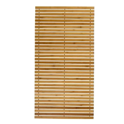 Abbildung von Kleine Wolke Holzmatte Level Badteppich, 100% Bambus, Natur, 80 x 50 cm