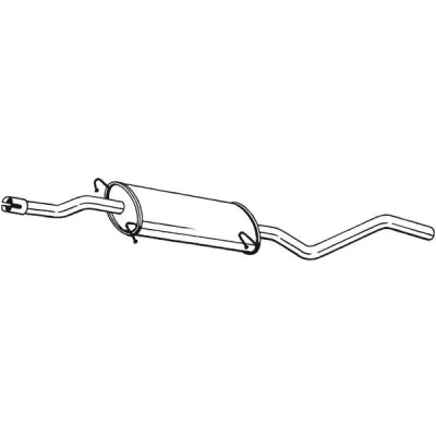 Abbildung von BOSAL 287 433 Mittelschalldämpfer MERCEDES BENZ: Vito Minibus