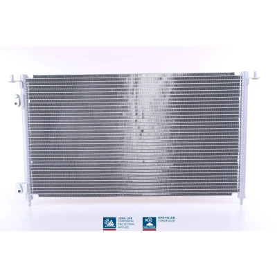 Abbildung von NISSENS 940162 Klimakondensator ohne Trockner Aluminium 650 R 134a HONDA: CIVIC 7 Hatchback