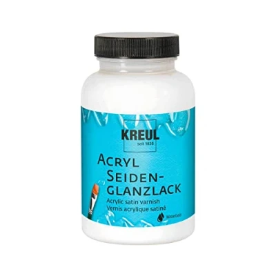 Abbildung von Acryl Seiden Glanzlack, große Dose 275ml Klarlack farblos für Kinder zum Basteln (Pro Dose)