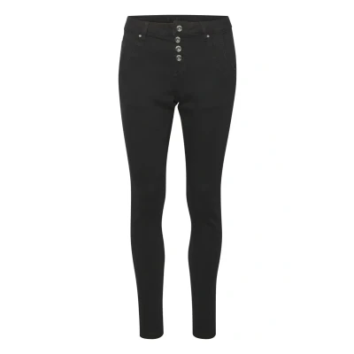 Abbildung von Cream Crsandy Baiily FIT Jeans Relaxed Fit, Damen, Größe: 33, Pitch black unwashed