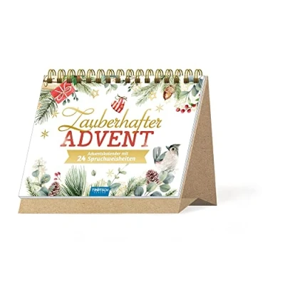 Abbildung von Trötsch Adventskalender zum Aufstellen Zauberhafter Advent mit 24 Spruchweisheiten: Aufstelladventskalender