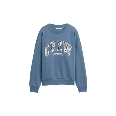 Abbildung von TOM Tailor denim Crewneck Sweatshirt, Damen, Größe: XL, Dusty blue