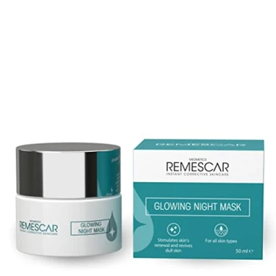 Abbildung von Remescar Leuchtende Nachtmaske 50 ml zur Förderung der Hauterneuerung Gesichtsmaske Reinigt Pickel und Gesichtsporen Minimierer Peeling Gesichtscreme Schlafmaske
