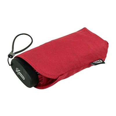 Abbildung von iX brella Ultra Small 15cm Kleiner Taschenschirm im Handy Format Dark red