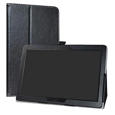Abbildung von Lenovo Smart Tab P10 / M10 hülle,LiuShan Folding PU Leder Tasche Hülle Case mit Ständer für 10.1&quot; HD (TB X505F,TB X605F) P10(TB X705F) Tablet,Schwarz