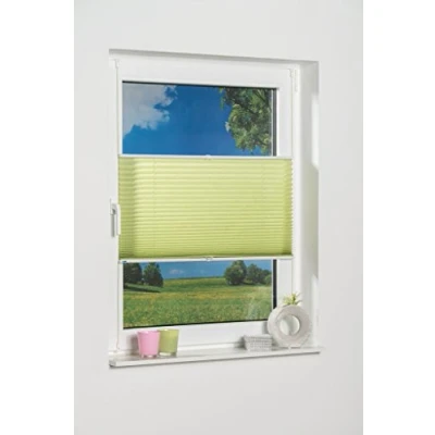Abbildung von K HOME Plissee »Klemmfix Pisa«, Lichtschutz, ohne Bohren, verspannt, Crushed Optik