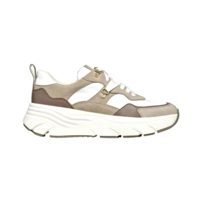 Abbildung von Geox Damen D DIAMANTA E Sneaker, White/Sand, 35 EU