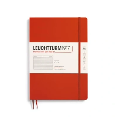 Abbildung von LEUCHTTURM1917 370307 Notizbuch Composition (B5), Softcover, 123 nummerierte Seiten, Fox Red, Liniert