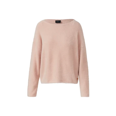 Abbildung von s.Oliver Black Label Flauschiger MIT Ubootausschnitt Strickpullover, Damen, Größe: 32, Altrosa