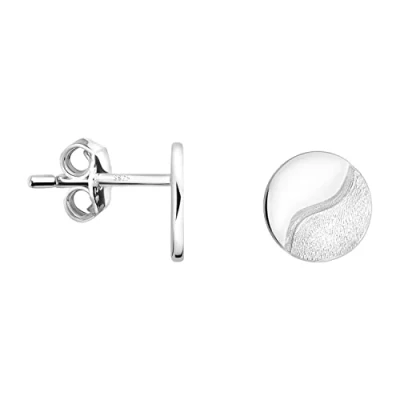 Abbildung von Sofia Milani Brushed YIN YANG Ohrringe, Damen, Größe: One Size, Silver