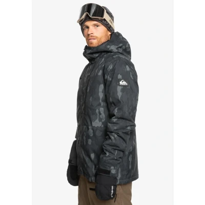 Abbildung von Quiksilver Mission Printed Jacket Skijacke, Herren, Größe: Small, Nature zoom dark shadow