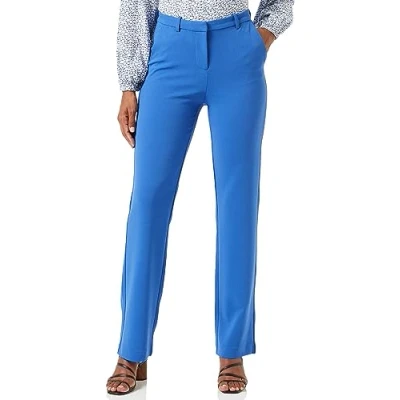 Abbildung von VERO MODA Damen Hose Vmzamira Mr Slim Straight Pant Ga Noos, Beaucoup Blue, M / 34L
