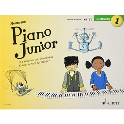 Abbildung von Piano Junior: Duettbuch 1: Die kreative und interaktive Klavierschule für Kinder. Band 1. Klavier 4 händig. (Piano Junior deutsche Ausgabe, 1)